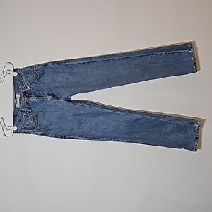 Vintage rigid Levi's Blue slim Straight Leg Women's Jeans